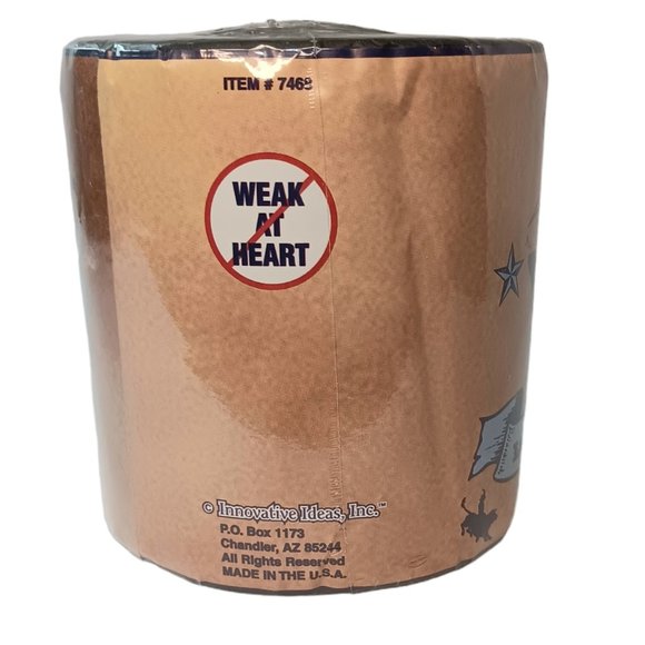 Texas Longhorn Wipes Toilet Paper Gag Gift Vintage New in Package Made in USA - Picture 4 of 7